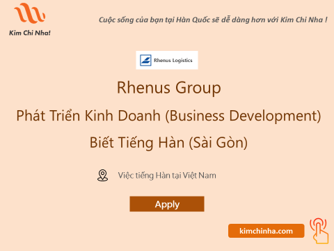 Rhenus Group Tuyển Dụng – Vị Trí Phát Triển Kinh Doanh (Business Development) biết tiếng Hàn / Sài Gòn
