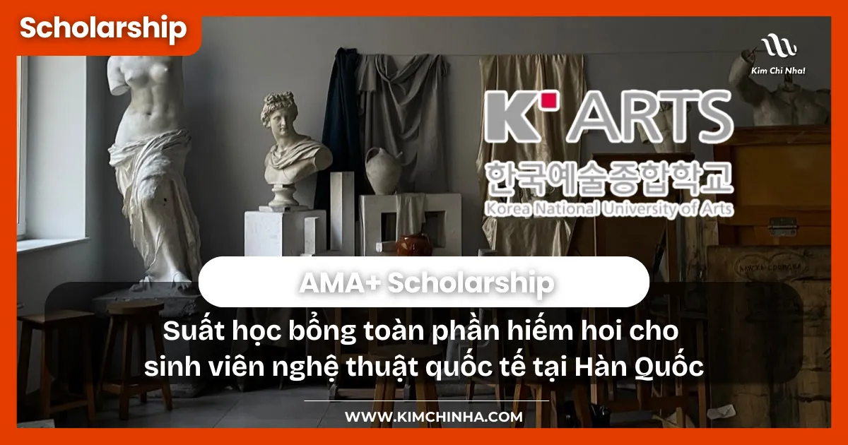 AMA+ Scholarship: Suất học bổng toàn phần hiếm hoi cho sinh viên nghệ thuật quốc tế tại Hàn Quốc