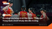 Ác mộng của bóng rổ nữ Hàn Quốc: “Tháp cao” Trung Quốc 2m20 khuấy đảo đấu trường