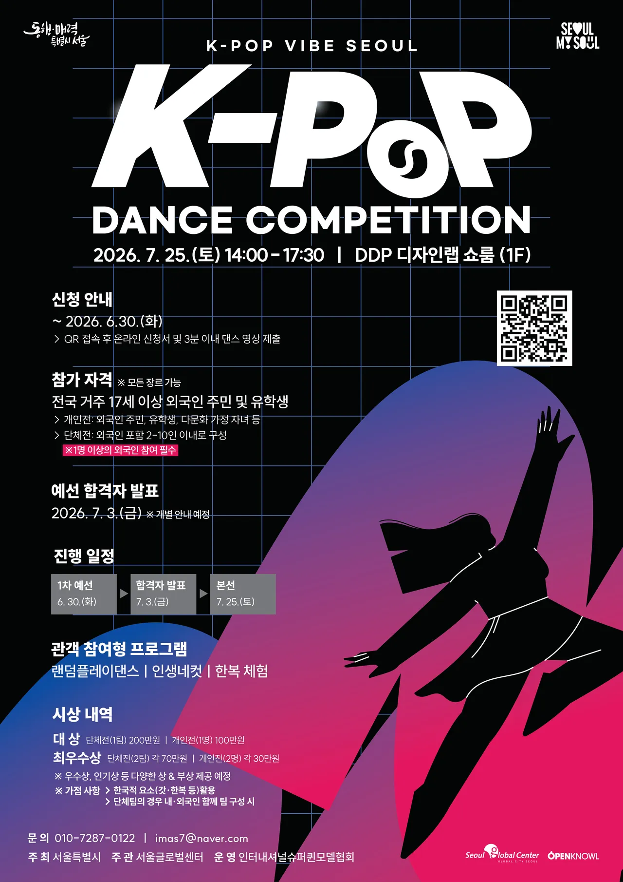 Seoul mở cuộc thi nhảy Kpop dành cho người nước ngoài và du học sinh với giải thưởng lên tới 2 triệu won
