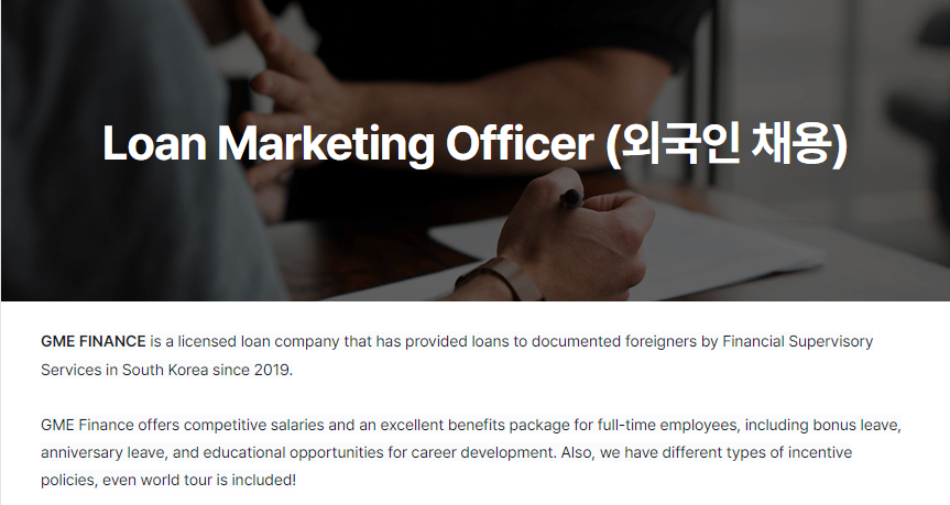 GME Finance tuyển nhân phiên phụ trách Marketing