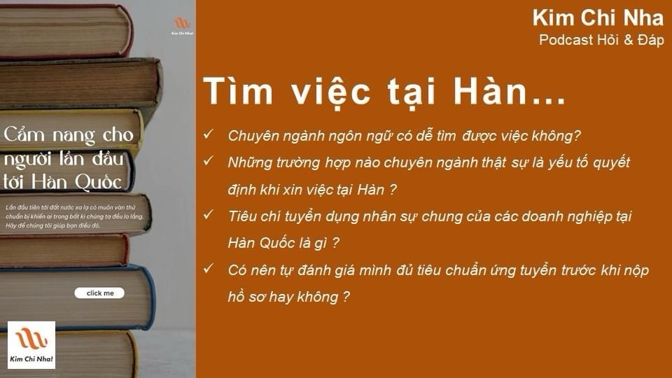 [PODCAST HỎI & ĐÁP] Chuyên ngành và khả năng xin việc tại Hàn
