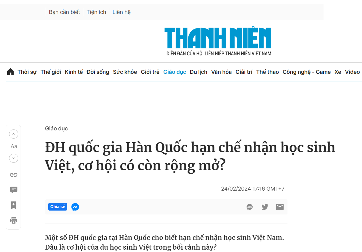 Đại học quốc gia Hàn Quốc hạn chế nhận học sinh Việt, cơ hội có còn rộng mở?