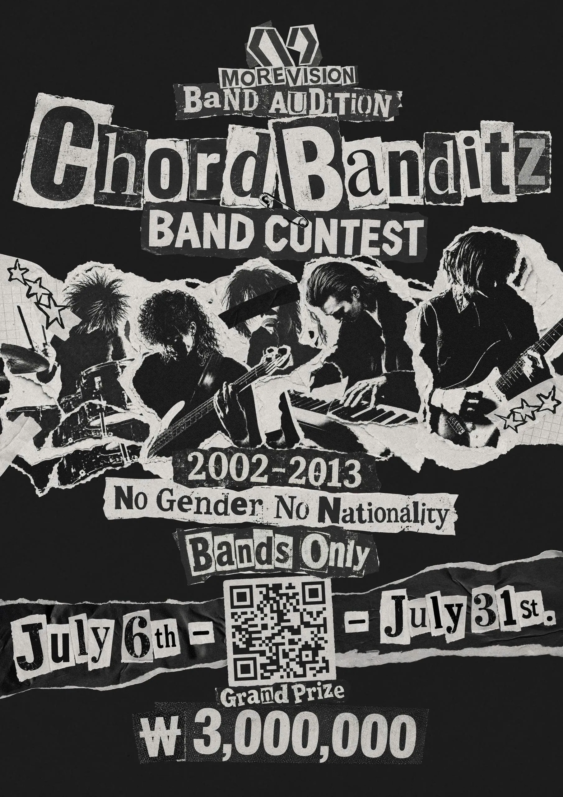 MORE VISION mở cuộc thi Ban nhạc Chord Banditz 2026: Cơ hội nhận 3 triệu won và trở thành thực tập sinh