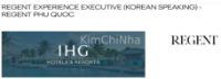 Regent Phú Quốc tuyển Regent Experience Executive (biết tiếng Hàn)