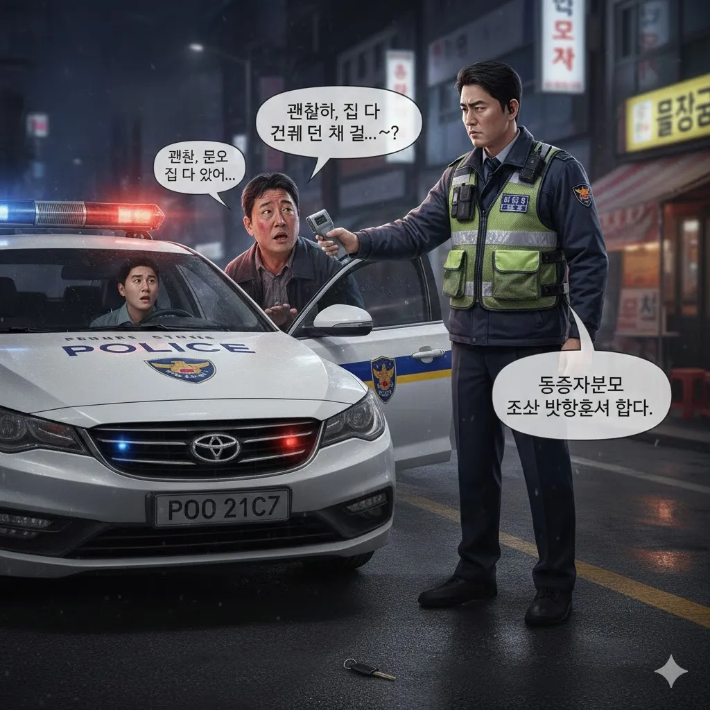 Tại Hàn nếu ngồi cùng xe với người say rượu cũng có thể bị liên đới phạt 