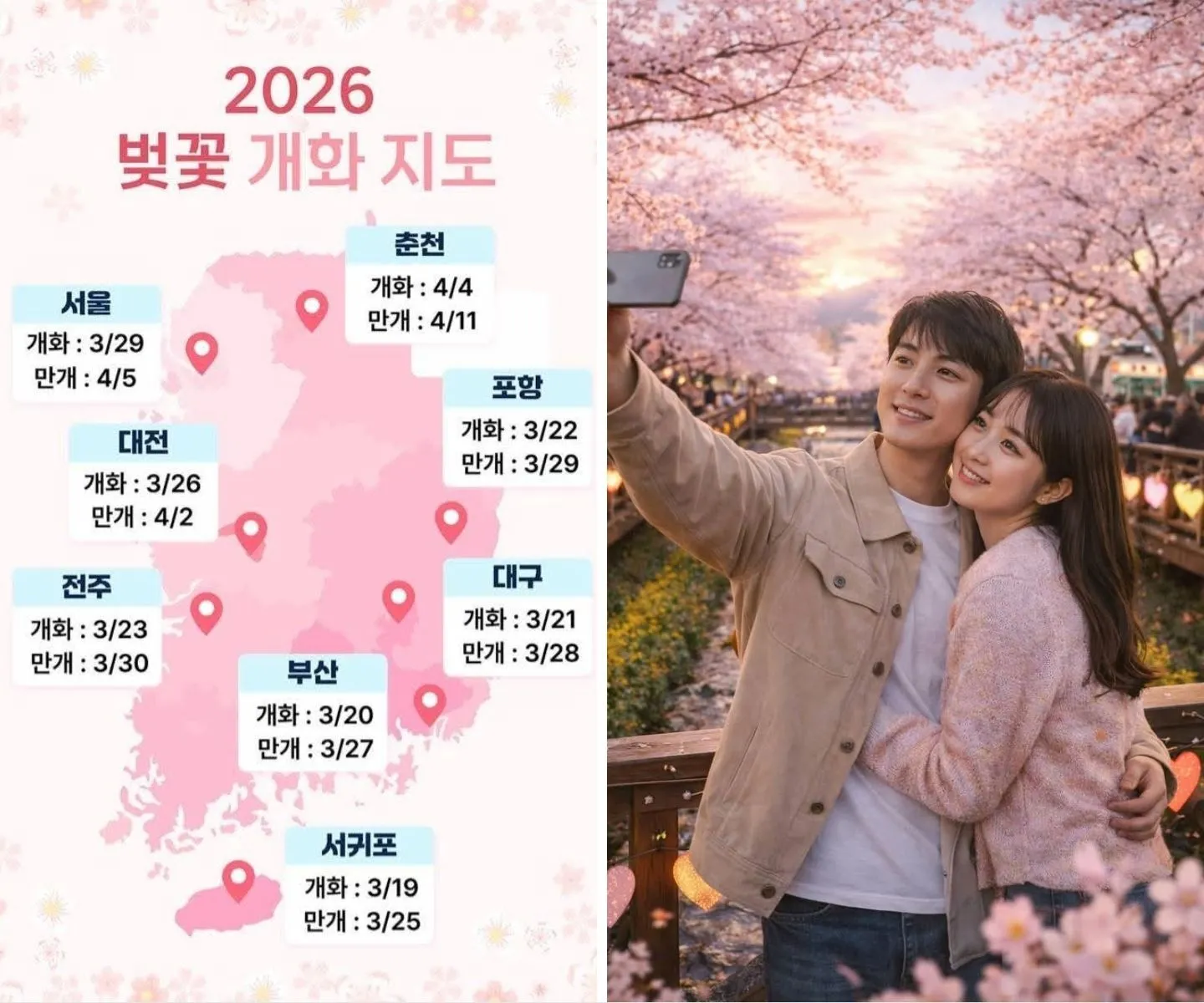 [CẬP NHẬT] LỊCH HOA ANH ĐÀO HÀN QUỐC 2026: LỜI HẸN VỚI SẮC HỒNG XỨ KIM CHI 🌸✨