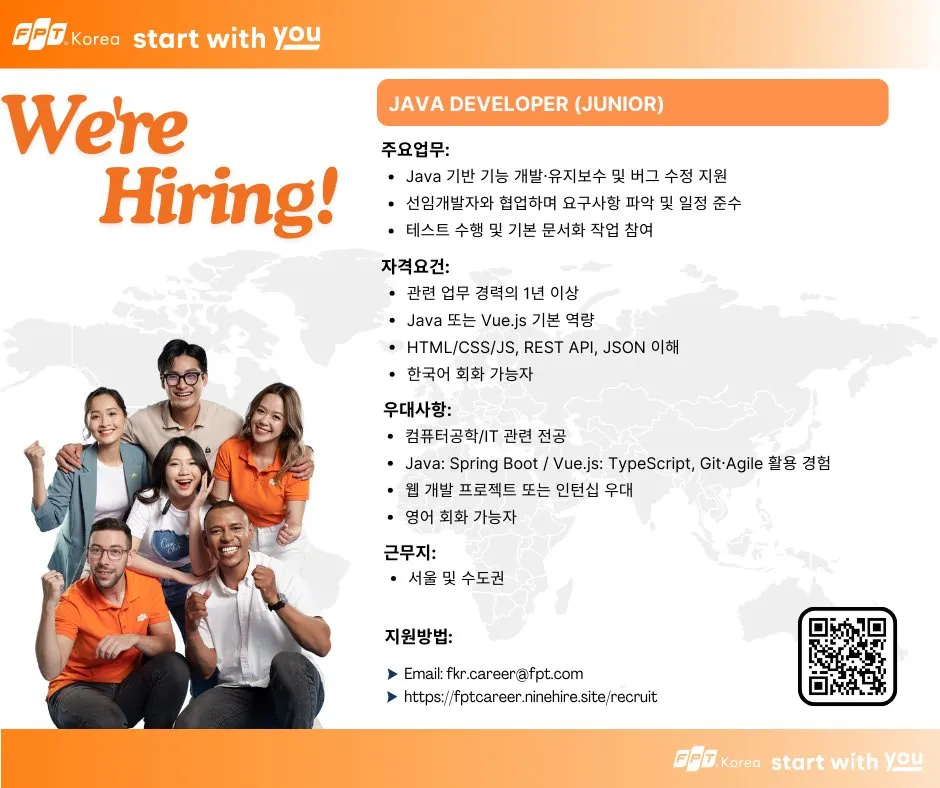 FPT Korea tuyển dụng JAVA DEVELOPER (JUNIOR)