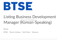BTSE Korea tuyển Business Development Manager