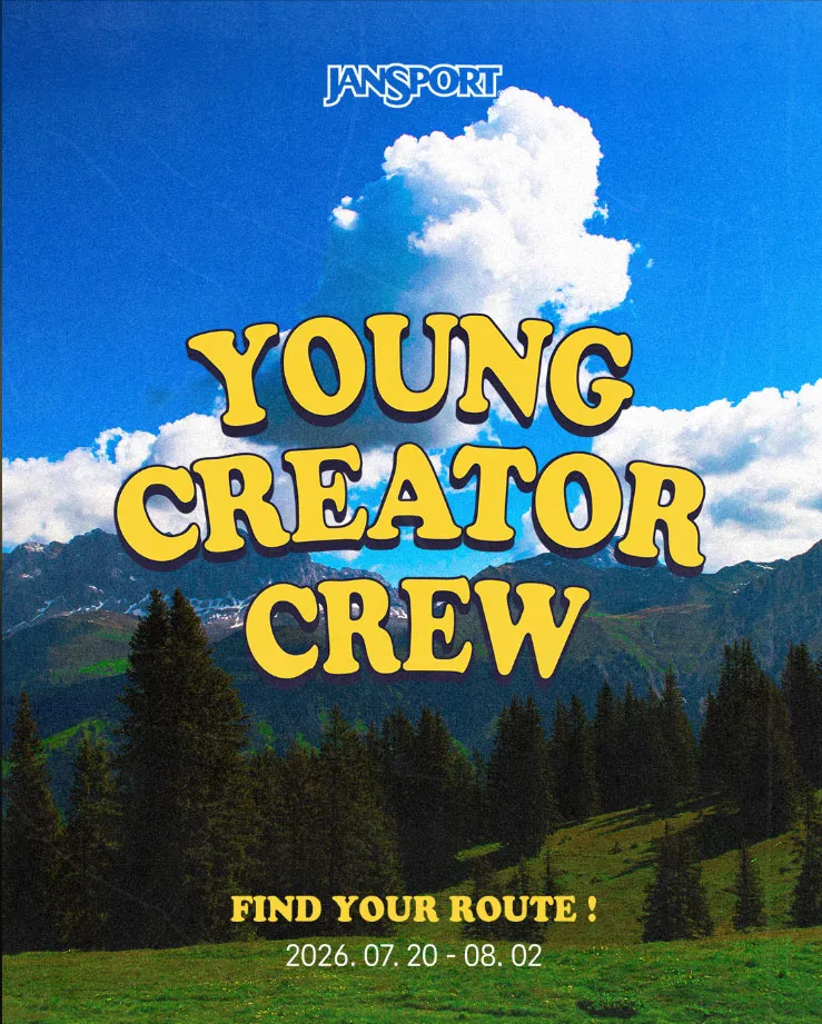 JanSport Young Creator Crew 2026 mở đơn tuyển thành viên sáng tạo nội dung tại Hàn Quốc