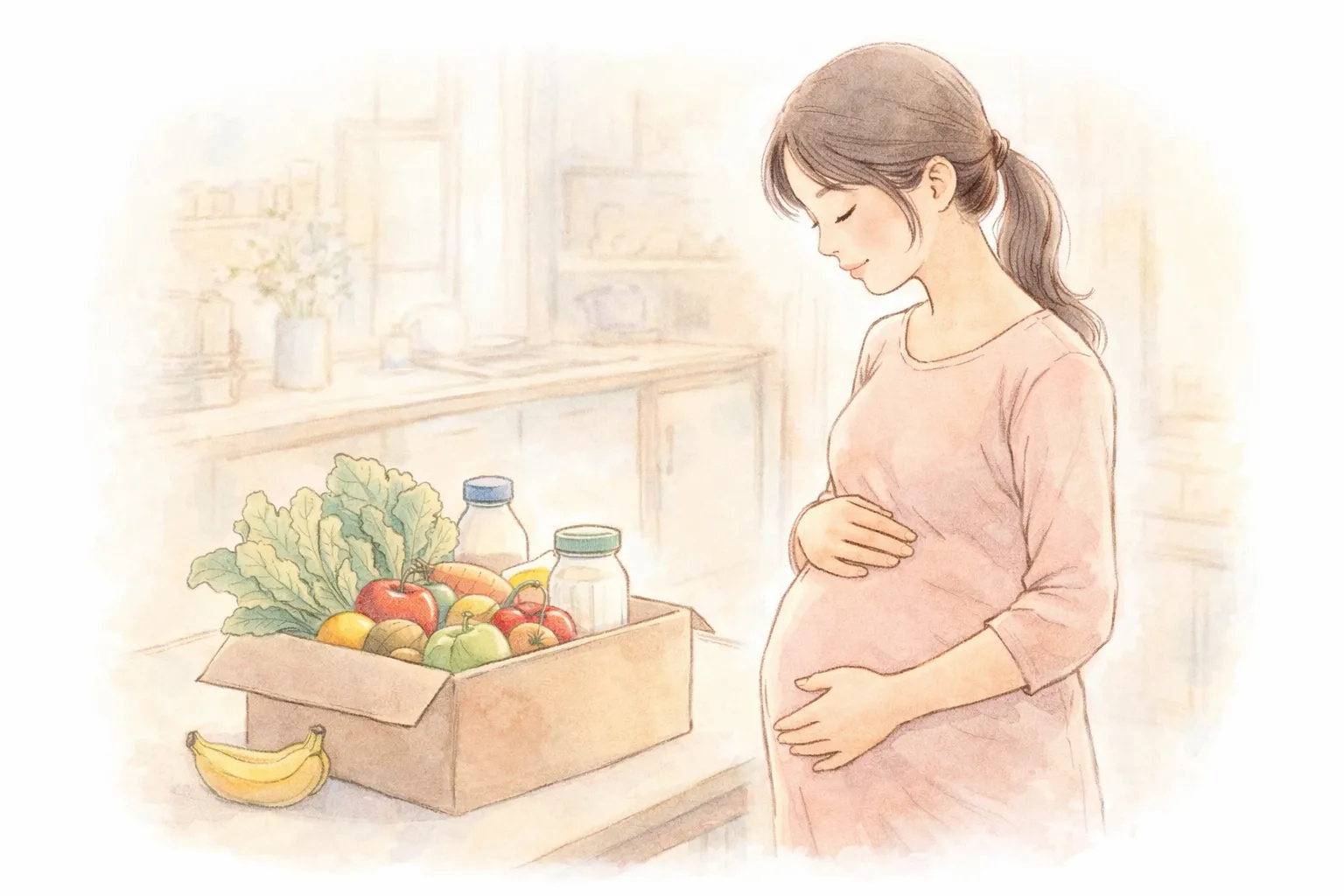  đang mang thai tại Hàn Quốc và nghe nói có chương trình hỗ trợ thực phẩm định kỳ cho mẹ bầu?