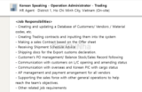 Tuyển Operation Administrator biết tiếng Hàn (Sài Gòn)