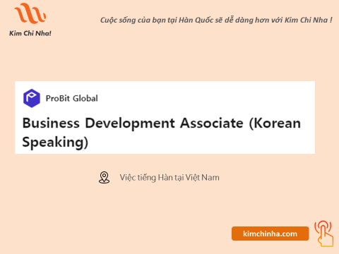 ProBit Global Business Development Associate (Sài Gòn - Thông Thạo Tiếng Hàn)