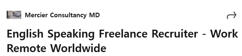 Mercier Consultancy Group tuyển dụng Cộng tác viên tuyển dụng Freelance